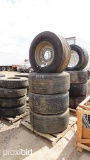 (4) Used 455/55R22.5 Tires & Rims