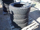 (4) Continental 225/70R19.5 Tires