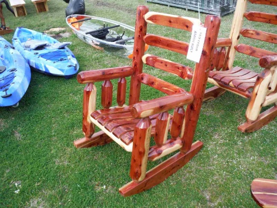 Cedar Log Rocker