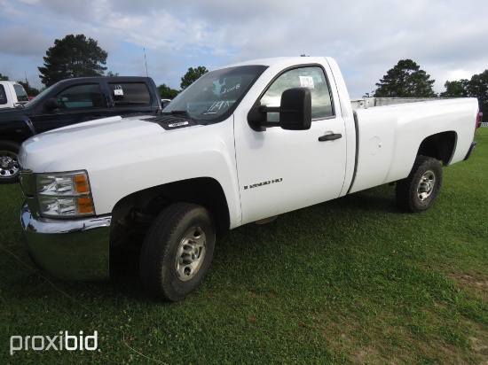 2008 Chevy 2500 HD Pickup, s/n 1GCHC24K38E209846: 2wd, Odometer Shows 202K