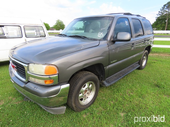 2001 GMC Yukon, s/n 1GKEC13TX1J195663: 4-door, Odometer Shows 244K mi.