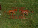 5' Oval Horse Sign
