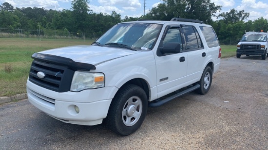2008 FORD EXPEDITION WHITE MILES AS SHOWN 307762 VIN 1FMFU15598LA63418
