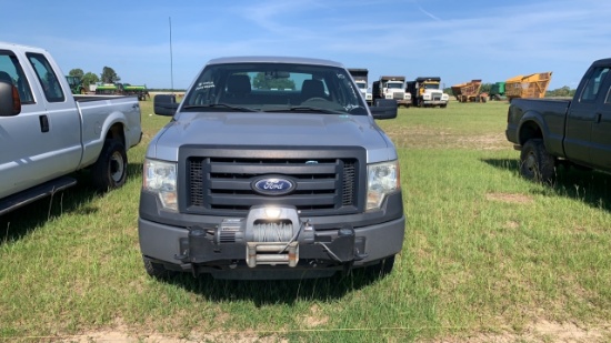 2010 FORD F150 EXTENDED CAB, MFWD, WITH WENCH, SILVER, 240,995mi.  s/n 1FTE