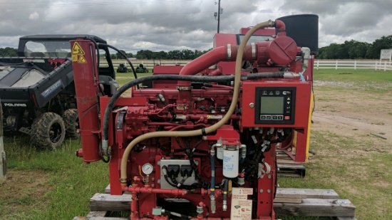 2004 CUMMINS ENGINE FOR CENTRIFUGAL FIRE PUMP, RED, s/n 73644894