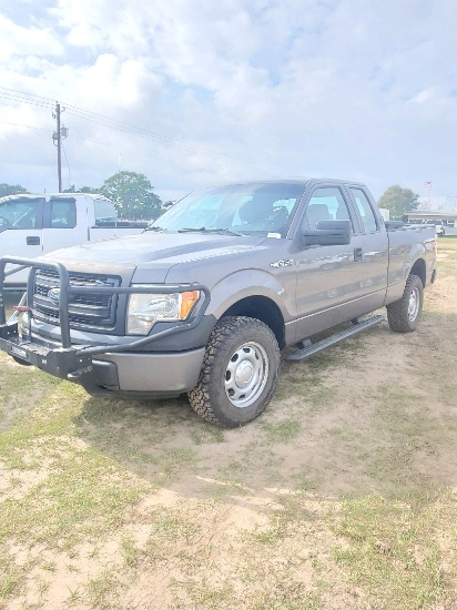 2010 Ford F150 Extended Cab, 4x4, White with Tool Boxes, Showing 219399 Mil