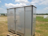 6 DOOR 5FT STEEL POWER SYSTEMS FLOAT CHARGER CABINETS