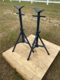 (2) METAL STANDS