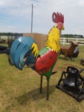 GIANT METAL ROOSTER