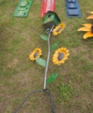 JOHN DEERE BIRD HOUSE WITH SUNFLOWER ON STAND