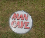 MAN CAVE METAL SIGN