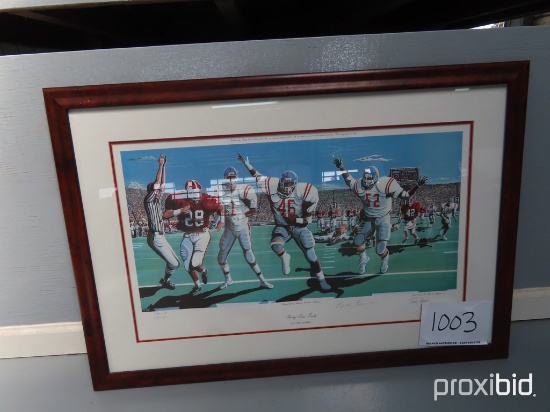 Framed Print of 1988 Ole Miss & Alabama Football Game: Ole Miss Won