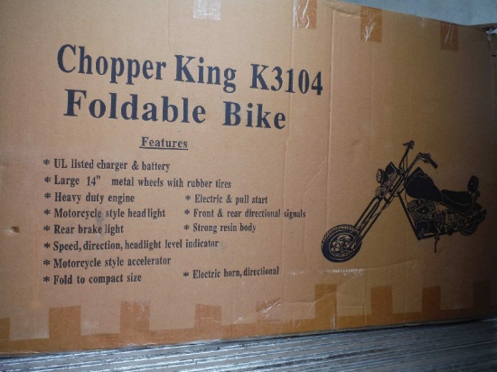 Chopper King K3104 Foldable Bike (No Title - $50 MS Trauma Care Fee Charged