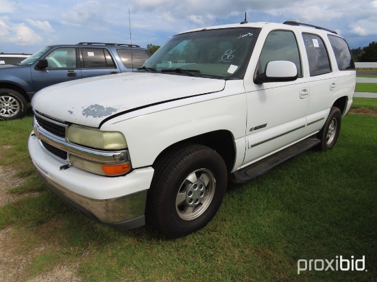 2003 Chevy Tahoe SUV, s/n 1GNEC13Z73J116542: 5.3L Gas Eng., Auto, Odometer