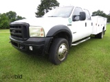 2006 Ford F550 4WD Truck, s/n 1FDAW57P36EB93453: Diesel, 4-door, 11' Readin