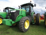 2013 John Deere 7200R MFWD Tractor, s/n 1RW7200RLDR011019: C/A, Rear Duals,