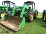 2004 John Deere 6420 MFWD Tractor, s/n L06420H400471: C/A, Heat, JD 640 Loa