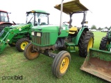 1995 John Deere 5200 Tractor, s/n LV5200E420822: 2wd, Rollbar Canopy, Meter