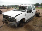 2004 Ford F450 Cab & Chassis, s/n 1FDXW46P74ED44356 (Inoperable): Wrecked,