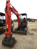 2015 Kubota KX91-3S2 Mini Excavator, s/n 43778: Hyd. Thumb, Meter Shows 496