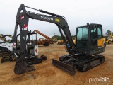 2018 Volvo EC60E Mini Excavator, s/n 312569: C/A, Blade, Meter Shows 3646 h