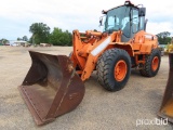 2014 Doosan DL220-3 Rubber-tired Loader, s/n 1010101: Encl. Cab, QC, 3-yd B