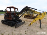 New Holland E60C Mini Excavator, s/n PH0000042 (Salvage): Burned