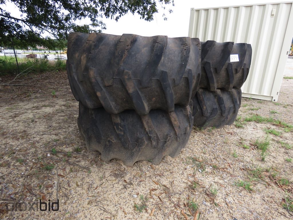 4) Firestone 28L-26 Skidder Tires Proxibid