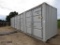 Unused 2021 40' High Cube Container: 4 Side Doors, 1 End Door, Lock Box, Si