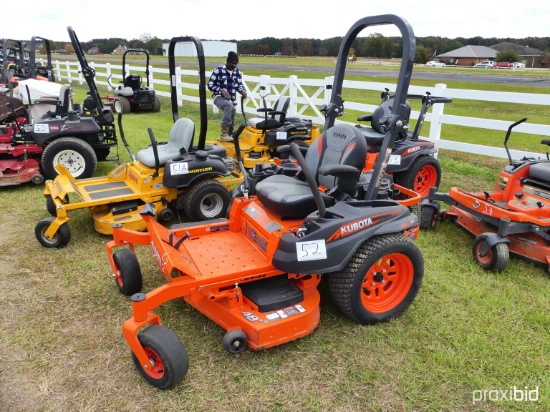 2020 Kubota Z411 Zero-turn Mower, s/n 20047: Warranty until 03/18/24, Meter