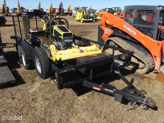 Caliber 18' Utility Trailer w/ Alamo Trax Grass Cutter: 78 hrs (Alabama Power) Bill of Sale Only