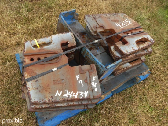 Pallet of Ford Tractor Weights