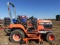 Kubota BX2200 MFWD Tractor, s/n 5H316: Belly Mower, 1139 hrs