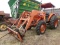 Kubota M6950 MFWD Tractor, s/n 90636: Kubota 1850A Loader w/ Bkt. & Hay Spe