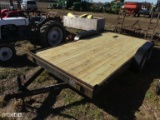 7x14 Utility Trailer (No Title - Bill of Sale Only): 2' Dovetail, 2 3500 lb
