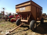 M&W Gravity Wagon: Red, Side Dump, 300 BU