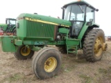 John Deere 4760 Tractor, s/n RW4760H001808: Encl. Cab, Rear Duals, 9024 hrs