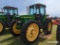 John Deere 7410 MFWD Tractor, s/n RW7410H003582: Hi Crop, Encl. Cab, 2 Hyd