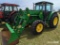 John Deere 6415 MFWD Tractor, s/n L06415B478011: C/A, JD 640 Loader w/ Bkt