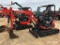 2018 Kubota U27-4 Mini Excavator, s/n Z040360: Meter Shows 1039 hrs