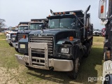 1993 Mack RD688S Tri-axle Dump Truck, s/n 2M2P267Y5PC015583: 10-sp., Housto