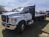 2017 Ford F750 Flatbed Dump Truck, s/n 1FDNF7DC1HDB05633: 6.7L Diesel, Auto