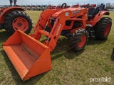 2017 Kubota M5-091HD12 Tractor, s/n 52550: Kubota LA1854 Loader, Emission W