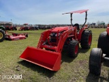 Kubota MX4800DT MFWD Tractor, s/n 54783: Rollbar Canopy, Kubota LA1065 Load