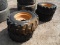 (4) 12x16.5 Tires & Rims for Skid Steer