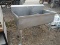 Stainless Steel Double Sink w/ Faucets