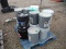 Pallet of 5-gallon Paint & Joint Compound