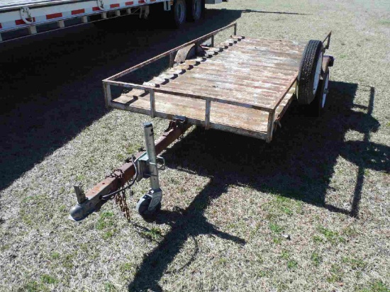 4x9 Tilt Trailer (No Title - Bill of Sale Only): Bumper-pull