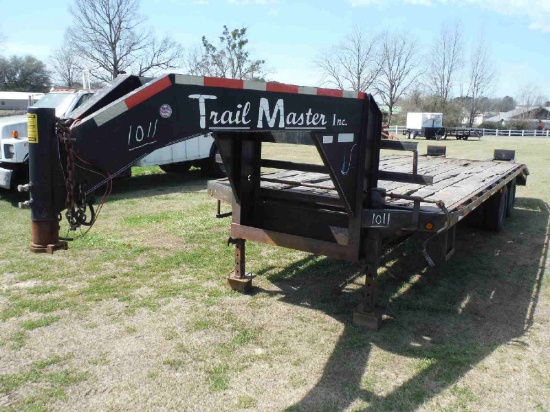 2004 Trailmaster Gooseneck Trailer, s/n 5BEBF25254C128771: 20' Deck, 5' Dov