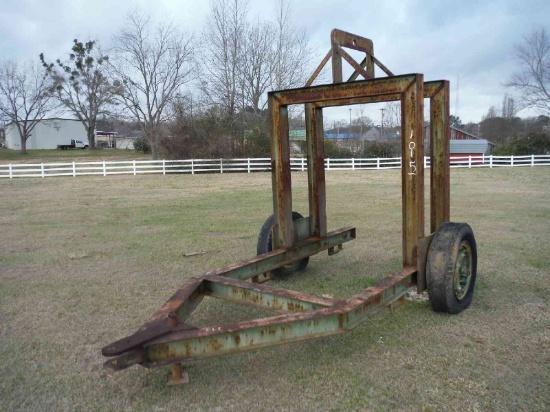 Shopbuilt Septic Tank Lowering Trailer (No Title - Bill of Sale Only)